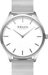 Zegarek OBAKU Zegarek damski Obaku Denmark V260LXCIMC srebrny. Szare zegarki damskie OBAKU, srebrne. Za 261.00 zł.