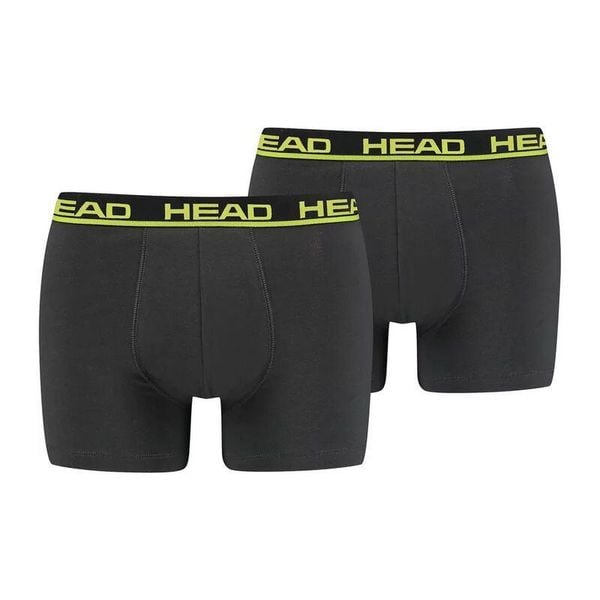 Bokserki męskie Head Basic Boxer 2 Pack. Czarne bokserki męskie Head, bez wzorów. Za 75.00 zł.