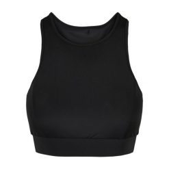 Damski biustonosz z wysokim dekoltem Urban Classics. Czarne bielizna sportowa damska Urban Classics, s, bez wzorów. Za 168.00 zł.