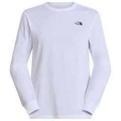 Bluza turystyczna męska The North Face M Evolution Simple Dome L/S Tee. Białe bluzy męskie The North Face, l, bez wzorów, sportowe, bez ramiączek, bez kaptura. Za 141.00 zł.