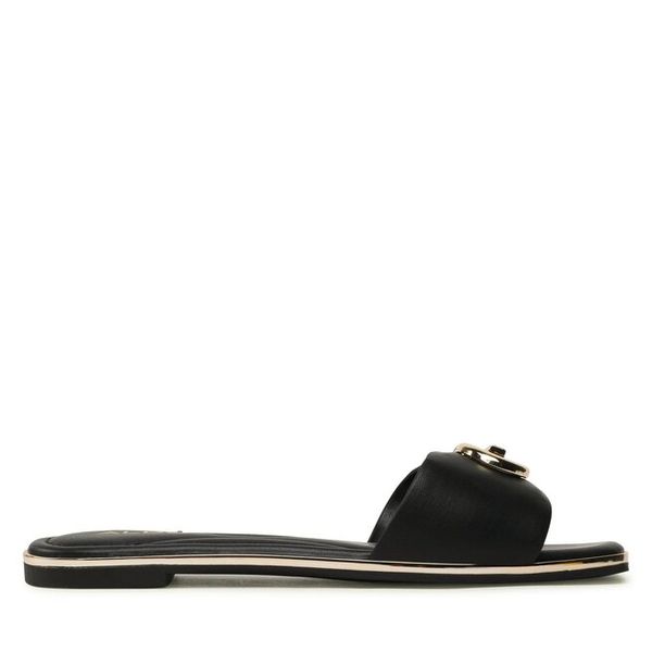 Klapki Aldo. Czarne klapki damskie Aldo, bez wzorów, bez obcasa, bez zapięcia. Za 238.99 zł.