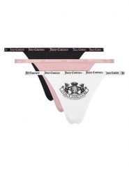 Juicy Couture Komplet 3 par stringów JCTTH225959 Kolorowy. Majtki damskie Juicy Couture, z syntetyku. Za 119.99 zł.