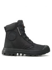 Palladium Trapery Pampa Sc Wpn U-S 77235-010-M Czarny. Czarne buty zimowe męskie Palladium, bez wzorów, z nubiku, bez obcasa, bez zapięcia. Za 559.99 zł.