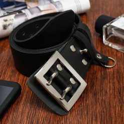 Pasek męski oficerski wojskowy solidny Beltimore W34 : Kolory - czarny, Rozmiar pasków - r.120-135 cm. Czarne paski męskie ze skóry, militarne. Za 67.90 zł.