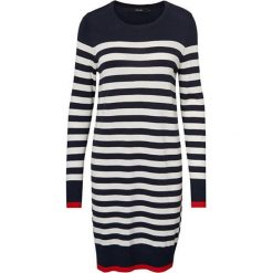 Vero Moda Damska sukienka Doss Lacole Ls O-Shirt Dress Boo Night Sky W.Snow White I Fiery Red Kontrast (rozmia. Białe sukienki damskie Vero Moda, bez wzorów, bez kołnierzyka, bez ramiączek. W wyprzedaży za 79.00 zł.