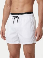 EA7 Emporio Armani Szorty kąpielowe 7M001689 AF21074 U0002 Biały Regular Fit. Białe kąpielówki męskie EA7 Emporio Armani, bez wzorów, z syntetyku. Za 399.99 zł.