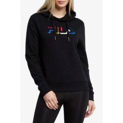 Damska bluza z kapturem Fila Bertiogo. Czarne bluzy damskie Fila, xs, bez wzorów, bez ramiączek, z kapturem. Za 129.00 zł.