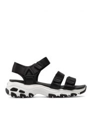 Skechers Sandały Fresh Catch 31514 /BLK Czarny. Czarne sandały damskie Skechers, bez wzorów, z materiału, bez obcasa, na płaskiej podeszwie, bez zapięcia. Za 209.99 zł.