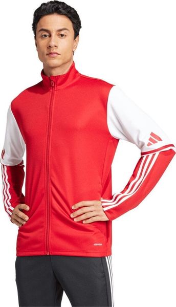 Bluza męska adidas Squadra 25 Training czerwono-biała JD2979 XL. Białe bluzy męskie Adidas, m, bez wzorów, bez ramiączek, bez kaptura. Za 115.41 zł.
