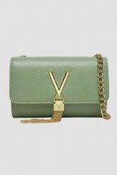 VALENTINO Mała zielona kopertówka Divina Pochette. Zielone torebki do ręki damskie Valentino by Mario Valentino, bez wzorów, małe, bez dodatków. W wyprzedaży za 266.99 zł.