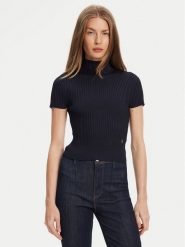 Guess Sweter W5YR04 Z0040 Granatowy Regular Fit. Niebieskie swetry nierozpinane damskie Guess, l, z aplikacjami, z syntetyku, bez kołnierzyka, bez ramiączek. Za 209.99 zł.
