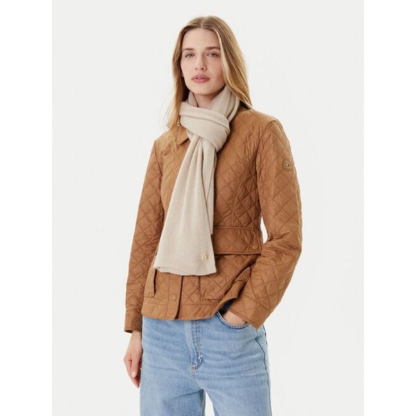 Szalik Tommy Hilfiger. Brązowe szaliki damskie Tommy Hilfiger, bez wzorów. Za 569.99 zł.