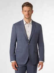 BOSS marynarka od garnituru modułowego Mężczyźni Regular Fit Wełna niebieski, 48. Niebieskie garnitury męskie Boss, m, bez wzorów, z wełny, eleganckie, bez kołnierzyka, bez ramiączek. Za 949.95 zł.