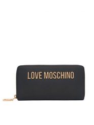 LOVE MOSCHINO Portfel JC5611PP1PKD0000 Czarny. Czarne portfele damskie Love Moschino, ze skóry. Za 439.99 zł.