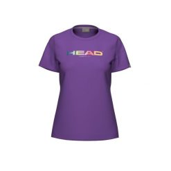 RAINBOW T-Shirt Women. Fioletowe koszulki sportowe damskie Head, bez wzorów, bez ramiączek, tenisowe. W wyprzedaży za 136.00 zł.