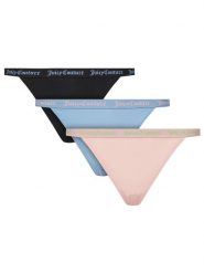 Juicy Couture Komplet 3 par stringów JCTTH125982 Kolorowy. Majtki damskie Juicy Couture, z syntetyku. Za 129.99 zł.