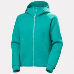 Bluza damska z kapturem Helly Hansen HP Ocean 2.0. Zielone bluzy damskie Helly Hansen, na lato, l, bez wzorów, z elastanu, klasyczne, bez ramiączek, z kapturem. Za 527.00 zł.