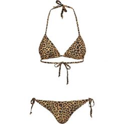 Bikini Damskie Z Nadrukiem Lamparta. Brązowe bikini Urban Classics, bez wzorów. Za 121.99 zł.