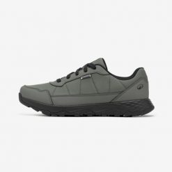 Buty turystyczne męskie Quechua NH100 wodoodporne. Czarne buty zimowe męskie QUECHUA, bez wzorów, bez obcasa, bez zapięcia. Za 149.99 zł.