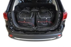 Torby Do Bagażnika Mitsubishi Outlander 2012-2020 5Szt Kjust. Czarne torby podróżne damskie KJUST, bez wzorów, z kauczuku. Za 1,524.00 zł.