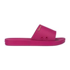 Klapki Ipanema Anat Classic Slide 83583 BE636 różowe. Czerwone klapki damskie bez wzorów, z materiału, sportowe, bez obcasa, bez zapięcia. W wyprzedaży za 188.61 zł.
