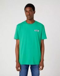 WRANGLER LOGO TEE MĘSKI T-SHIRT KOSZULKA LOGO LEPRECHAUN W760EEG30 112334242. T-shirty męskie Wrangler, m, bez wzorów, bez kołnierzyka, bez ramiączek. Za 69.99 zł.