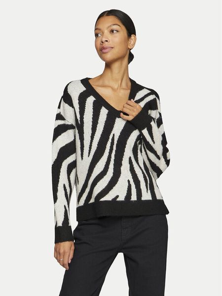 Vila Sweter Cilia 14094215 Czarny Standard Fit. Czarne swetry nierozpinane damskie Vila, l, bez wzorów, z syntetyku, bez kołnierzyka, bez ramiączek. Za 99.99 zł.