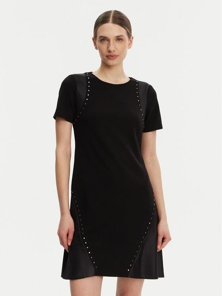 DKNY Sukienka codzienna DD3J1489 Czarny Slim Fit. Czarne sukienki damskie DKNY, na co dzień, bez wzorów, z syntetyku, bez kołnierzyka, bez ramiączek, proste. Za 329.99 zł.