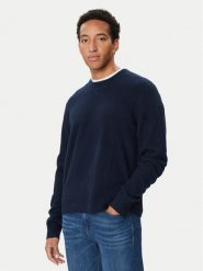 Calvin Klein Jeans Sweter LV04RH305G Granatowy Regular Fit. Niebieskie swetry męskie Calvin Klein Jeans, l, bez wzorów, z jeansu, bez kołnierzyka, bez ramiączek. Za 449.99 zł.