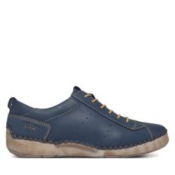 Półbuty Josef Seibel. Szare półbuty damskie Josef Seibel, bez wzorów, bez obcasa, na płaskiej podeszwie, bez zapięcia. Za 389.99 zł.