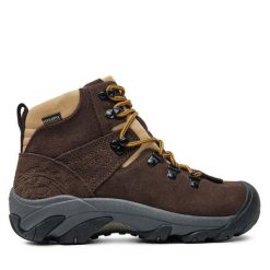 Trekkingi Keen. Brązowe obuwie trekkingowe damskie Keen, bez zapięcia. Za 489.99 zł.