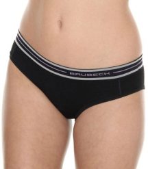 Brubeck Figi damskie hipster Active Wool czarne r. XL (HI10190). Czarne bielizna sportowa damska Brubeck, xl, bez wzorów. Za 78.52 zł.