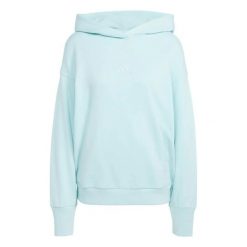 Bluza damska z kapturem adidas ALL. Niebieskie bluzy damskie Adidas, s, bez wzorów, z bawełny, bez ramiączek, z kapturem. Za 174.00 zł.