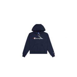 Bluza sportowa damska Champion Hooded. Niebieskie bluzy damskie Champion, xs, bez wzorów, sportowe, bez ramiączek, z kapturem. Za 283.45 zł.