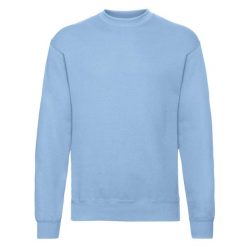 Klasyczna Bluza Rozpinana Unisex Dla Dorosłych. Niebieskie bluzy męskie fruit of the loom, l, bez wzorów, klasyczne, bez ramiączek, bez kaptura. Za 79.99 zł.
