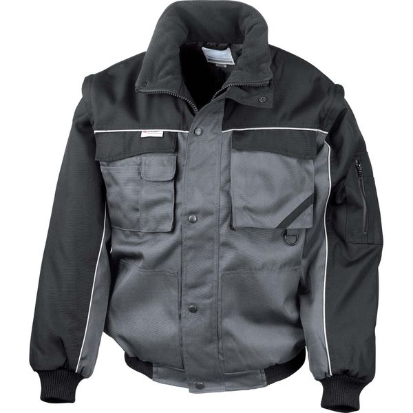 Kurtka Result Heavy Duty. Czarne kurtki męskie RESULT, m, bez wzorów, z dzianiny, bez kaptura. Za 281.85 zł.