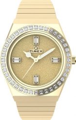 Zegarek Timex Zegarek damski Timex TW2W10500 CYRKONIE złoty. Żółte zegarki damskie Timex, złote. Za 872.00 zł.