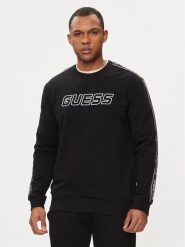 Guess Bluza Arlo Z4GQ24 K6ZS1 Czarny Regular Fit. Czarne bluzy męskie Guess, m, z aplikacjami, z bawełny, bez ramiączek, bez kaptura. Za 319.99 zł.