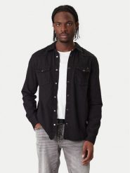 Tommy Jeans Koszula jeansowa Western DM0DM22432 Czarny Relaxed Fit. Czarne koszule męskie Tommy Jeans, l, bez wzorów, z bawełny, bez kołnierzyka, bez ramiączek. Za 409.99 zł.