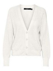 Vero Moda Kardigan New Lex Sun 10281878 Biały Regular Fit. Białe kardigany damskie Vero Moda, l, bez wzorów, z wiskozy, bez kołnierzyka. Za 89.99 zł.