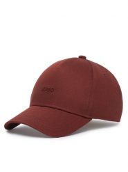 HUGO Czapka z daszkiem Cara 50519255 Brązowy ciemny. Brązowe czapki damskie Hugo, bez wzorów, z bawełny. Za 149.99 zł.