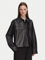 Weekend Max Mara Kurtka skórzana Piovra 2625446021 Czarny Regular Fit. Czarne kurtki damskie Weekend Max Mara, bez wzorów, ze skóry, bez kaptura. Za 2,529.00 zł.