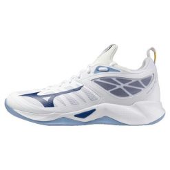 Buty do siatkówki Dorosły Mizuno Wave Dimension biały. Białe buty sportowe męskie Mizuno, bez wzorów, bez zapięcia, do piłki ręcznej, mizuno wave. Za 411.55 zł.