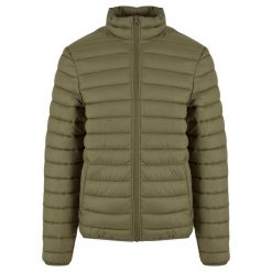 Lekka kurtka puchowa Urban Classics. Zielone kurtki męskie Urban Classics, na zimę, m, bez wzorów, z puchu, bez kaptura. Za 237.00 zł.