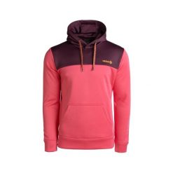 Bluza DUERO MIX z regulowanym kapturem, logo z przodu i kieszenią kangurkową. Czerwone bluzy damskie IZAS, na zimę, uniwersalny, bez wzorów, z jeansu, bez ramiączek. Za 204.30 zł.