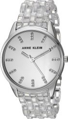 Zegarek Anne Klein Zegarek damski AK-2617CLSV CYRKONIE bezbarwny. Zegarki damskie Anne Klein. Za 327.00 zł.