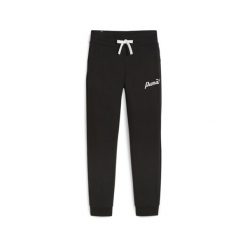 Spodnie sportowe damskie Puma Ess+ Script. Czarne obuwie sportowe damskie Puma, bez wzorów, z dresówki, bez zapięcia, na fitness i siłownię. Za 322.00 zł.