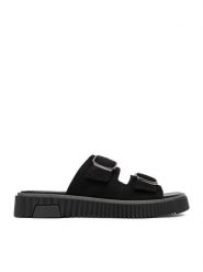Lasocki Klapki CEO-WI23-TAKASHI-03 Czarny. Czarne klapki damskie Lasocki, bez wzorów, ze skóry, bez obcasa, bez zapięcia. Za 169.99 zł.