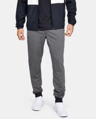 Spodnie dresowe męskie szare Under Armour Sportstyle Tricot. Szare spodnie sportowe męskie Under Armour, m, bez wzorów, z dresówki, na fitness i siłownię. Za 279.00 zł.