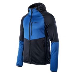 Bluza męska polarowa Hi-Tec Claus - niebieska, Rozmiar XL. Niebieskie bluzy sportowe męskie Hi-tec, m, bez wzorów, z materiału, bez kaptura. Za 109.99 zł.